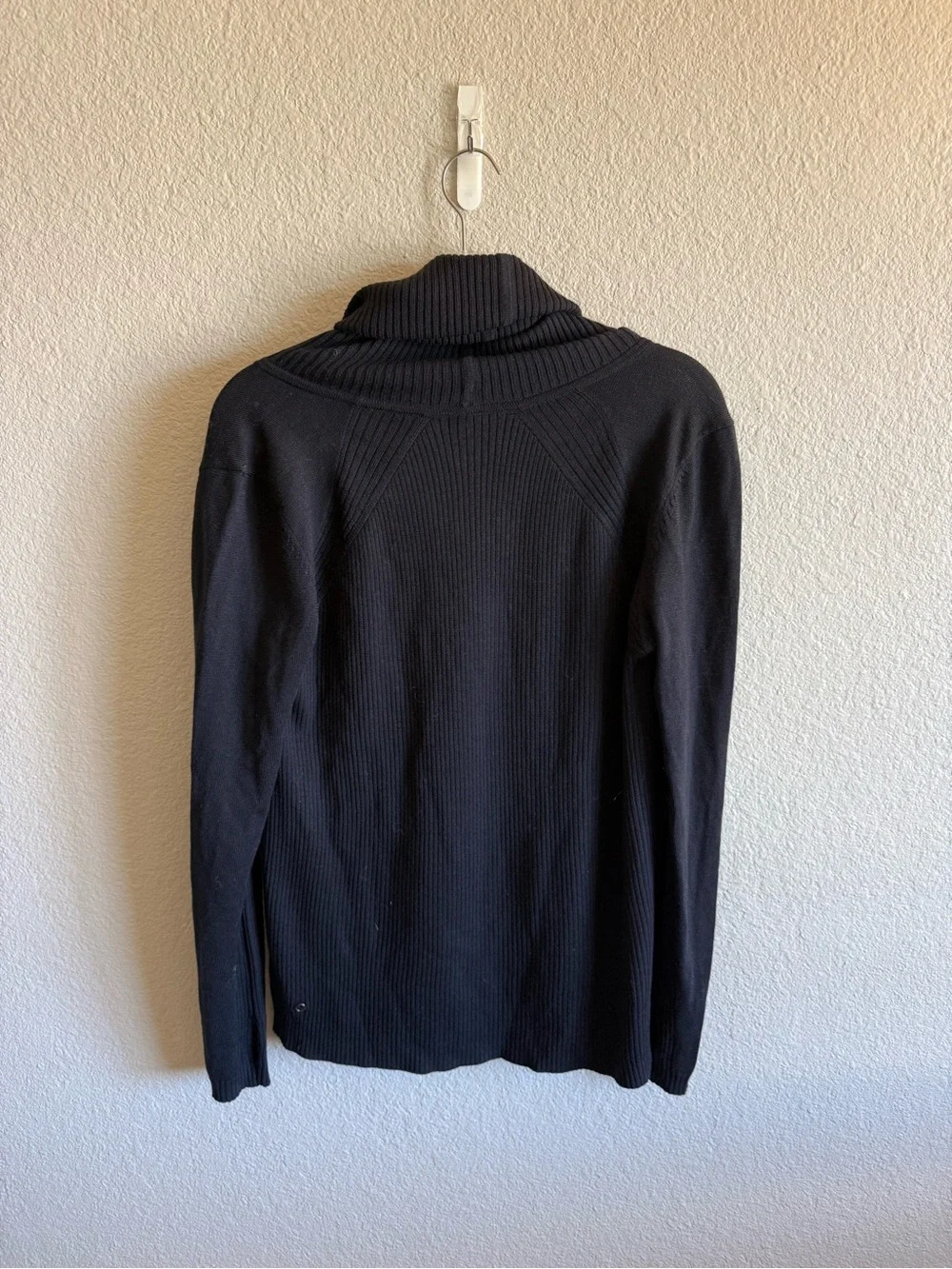 lululemon athletica Sweat & Savasana Sweater 100% Merino Wool Black Size 10